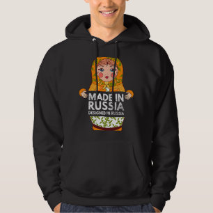 Grappige Matryoshka nesten pop stapelen russische  Hoodie