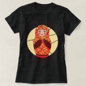 Grappige Matryoshka Russische Nesting Dolls T-shirt (Design voorkant)