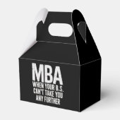 Grappige MBA Master Degree Afstudeerdag Bedankdoosjes (Voorkant Zijde)