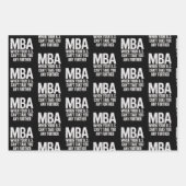 Grappige MBA Master Degree Afstudeerdag Inpakpapier Vel (Voorkant)
