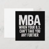 Grappige MBA Master Degree Afstudeerdag Kaart (Voorkant / Achterkant)