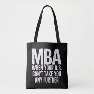 Grappige MBA Master Degree Afstudeerdag Tote Bag