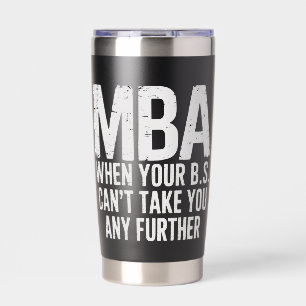 Grappige MBA-masterdiploma afstudeerdag Geïsoleerde Drinkbeker
