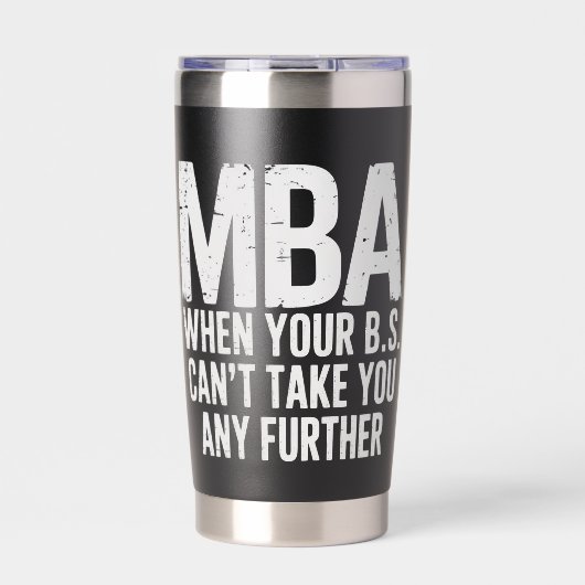 Grappige MBA-masterdiploma afstudeerdag Geïsoleerde Drinkbeker (Voorkant)