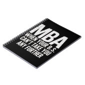 Grappige MBA-masterdiploma afstudeerdag Notitieboek (Linkerzijde)