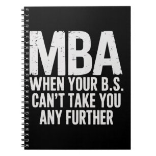 Grappige MBA-masterdiploma afstudeerdag Notitieboek