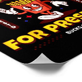 Grappige McDonald Trump voor President 2024 Franse Poster (Hoek)