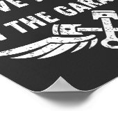 grappige mechanica pap autoloverij vaders cadeau poster (Hoek)