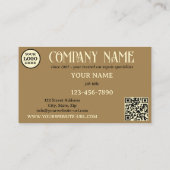 Grappige mechanische auto reparatie garage visitekaartje (Achterkant)