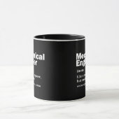 Grappige mechanische ingenieur definitie engineeri mok (Midden)