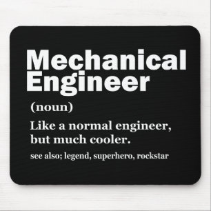 Grappige mechanische ingenieur definitie engineeri muismat