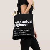 Grappige mechanische ingenieur definitie engineeri tote bag (Dichtbij)