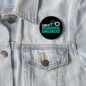 Grappige mechanische ingenieur ronde button 5,7 cm (In situ)
