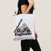 Grappige mechanische ingenieur tote bag (Dichtbij)