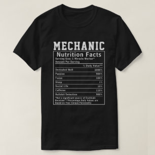 Grappige Mechanische Voeding Feiten technici auto T-shirt