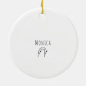 Grappige Medewerker Gift Meme Art Office Humor Keramisch Ornament (Achterkant)