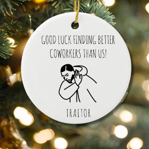 Grappige Medewerker Gift Meme Art Office Humor Keramisch Ornament
