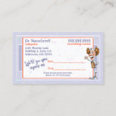 Grappige Medische Afspraak Herinnering Gelukkige V Visitekaartje (Achterkant)