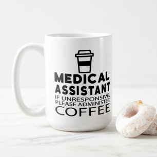 Grappige Medische Assistent Koffieliefhebber Cafeï Koffiemok