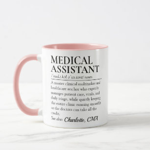 Grappige Medische Assistent Woordenboek Definitie Mok