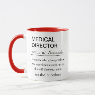Grappige Medische Directeur Definitie Koffie Mok