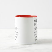 Grappige Medische Directeur Definitie Koffie Mok (Midden)
