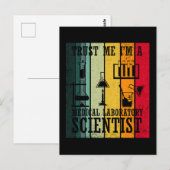 Grappige medische labtechnicus wetenschapper humor briefkaart (Voorkant / Achterkant)