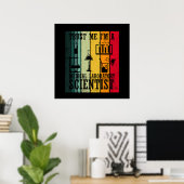 Grappige medische labtechnicus wetenschapper humor poster (Thuiskantoor)