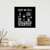 Grappige medische labtechnicus wetenschapper humor poster (Keuken)