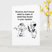 Grappige medische mysterieuze getver-wens kaart (Gele Bloem)