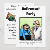 Grappige Medische Pensioen Humor Party Uitnodiging (Voorkant / Achterkant)