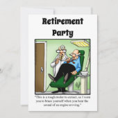 Grappige Medische Pensioen Humor Party Uitnodiging (Voorkant)