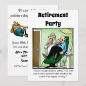 Grappige Medische Pensioen Humor Party Uitnodiging (Voorkant / Achterkant)