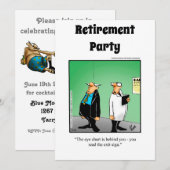 Grappige Medische Pensioen Humor Party Uitnodiging (Voorkant / Achterkant)