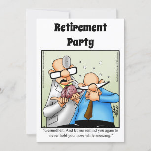 Grappige Medische Pensioen Humor Party Uitnodiging