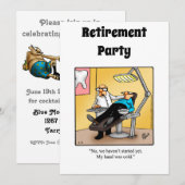 Grappige Medische Pensioen Humor Party Uitnodiging (Voorkant / Achterkant)