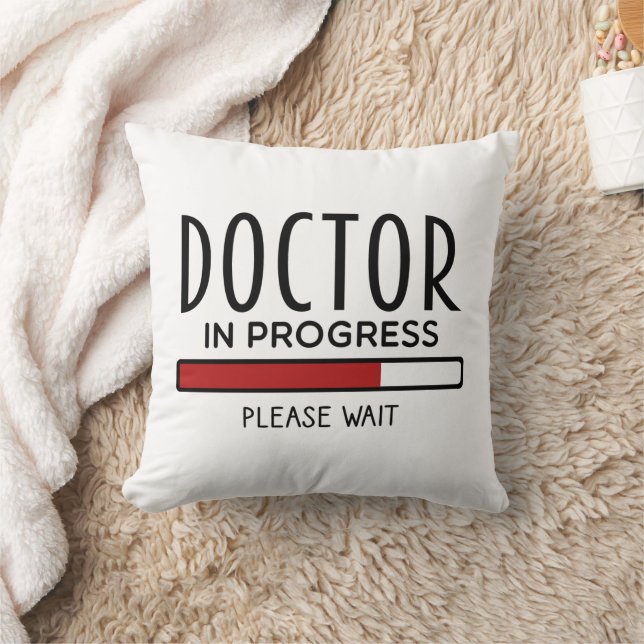 Grappige medische student Dokter in opleiding  Kussen (Deken)