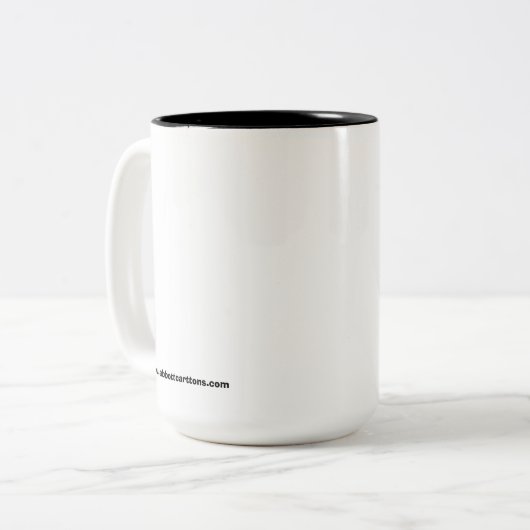 Grappige Medische Werkplek Humor Tweekleurige Koffiemok (Voorkant links)