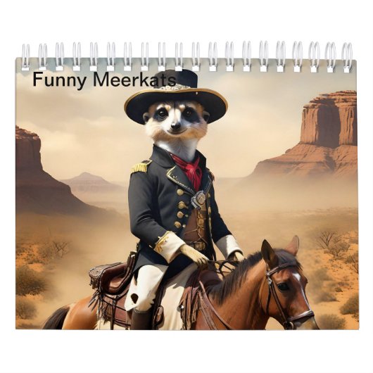 Grappige Meerkats die het buitengewone doen, Kalender (Hoes)