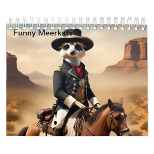 Grappige Meerkats die het buitengewone doen, Kalender