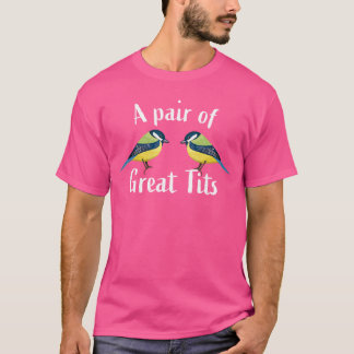 Grappige mees vogel vogelaar cadeau Een paar grote T-shirt