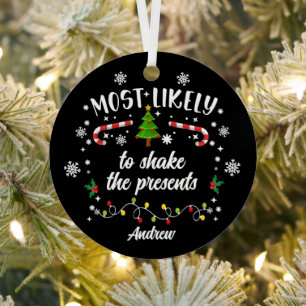 Grappige meest waarschijnlijke familie groep metalen ornament