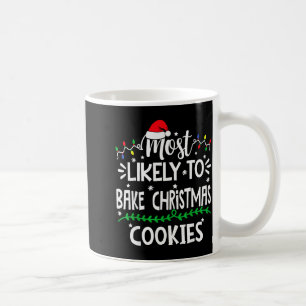 Grappige meest waarschijnlijke om kerstkoekjes te  koffiemok