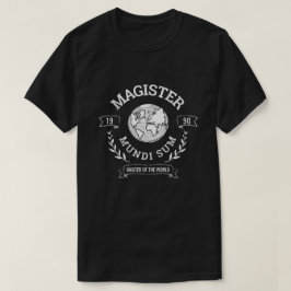 Grappige Meester van de Wereld Latijn Crest Custom T-shirt