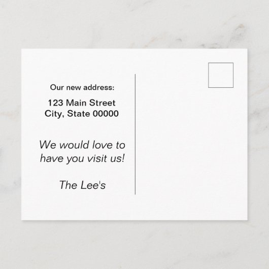 GRAPPIGE Meeuw  Aankondigingskaart (Achterkant)