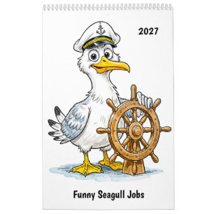 Grappige Meeuw Baan Kalender