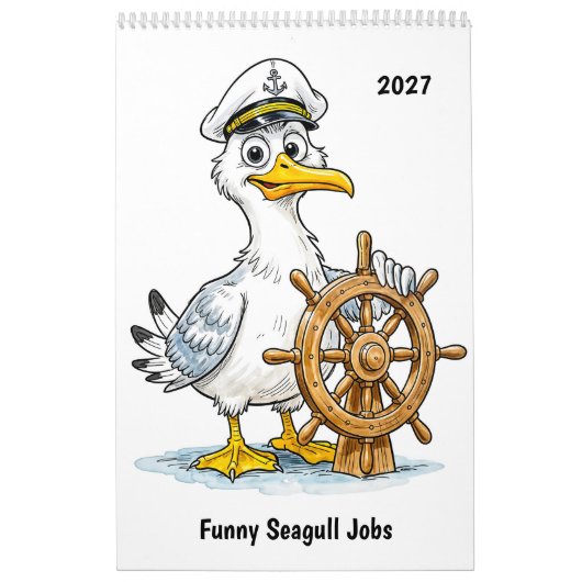 Grappige Meeuw Baan Kalender (Hoes)