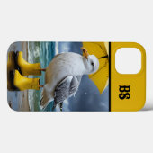 Grappige meeuw in regenlaarzen - Beach Humor Case-Mate iPhone Case (Achterkant (horizontaal))