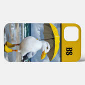 Grappige meeuw in regenlaarzen - Beach Humor Case-Mate iPhone Case (Achterkant (horizontaal))