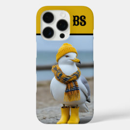 Grappige meeuw in regenlaarzen - Beach Humor iPhone 16 Pro Hoesje